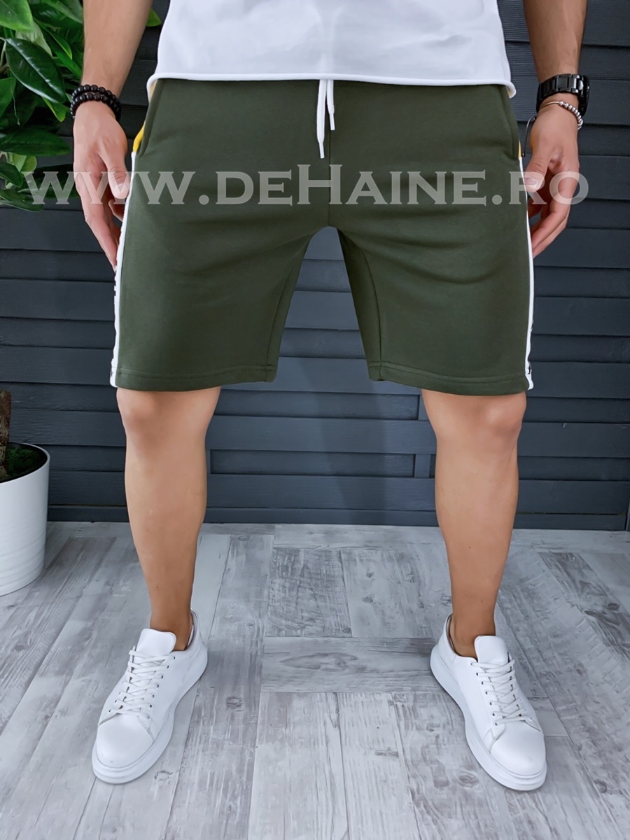 Pantaloni scurti trening kaki B1022 80-5